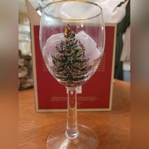 Spode Christmas Tree Wine Glasses